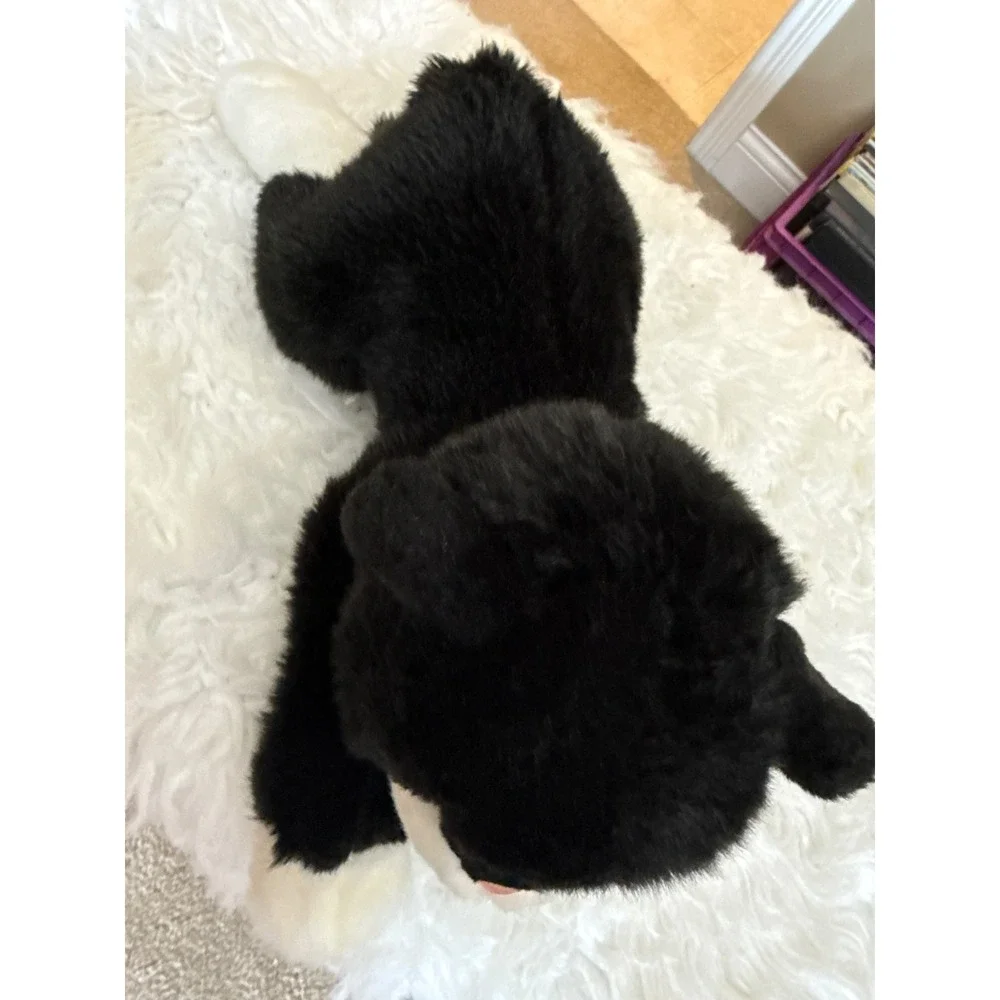 Gund Scoopers Black Tuxedo Cat Plush Stuffed Animal White Paws Vintage 11053 14